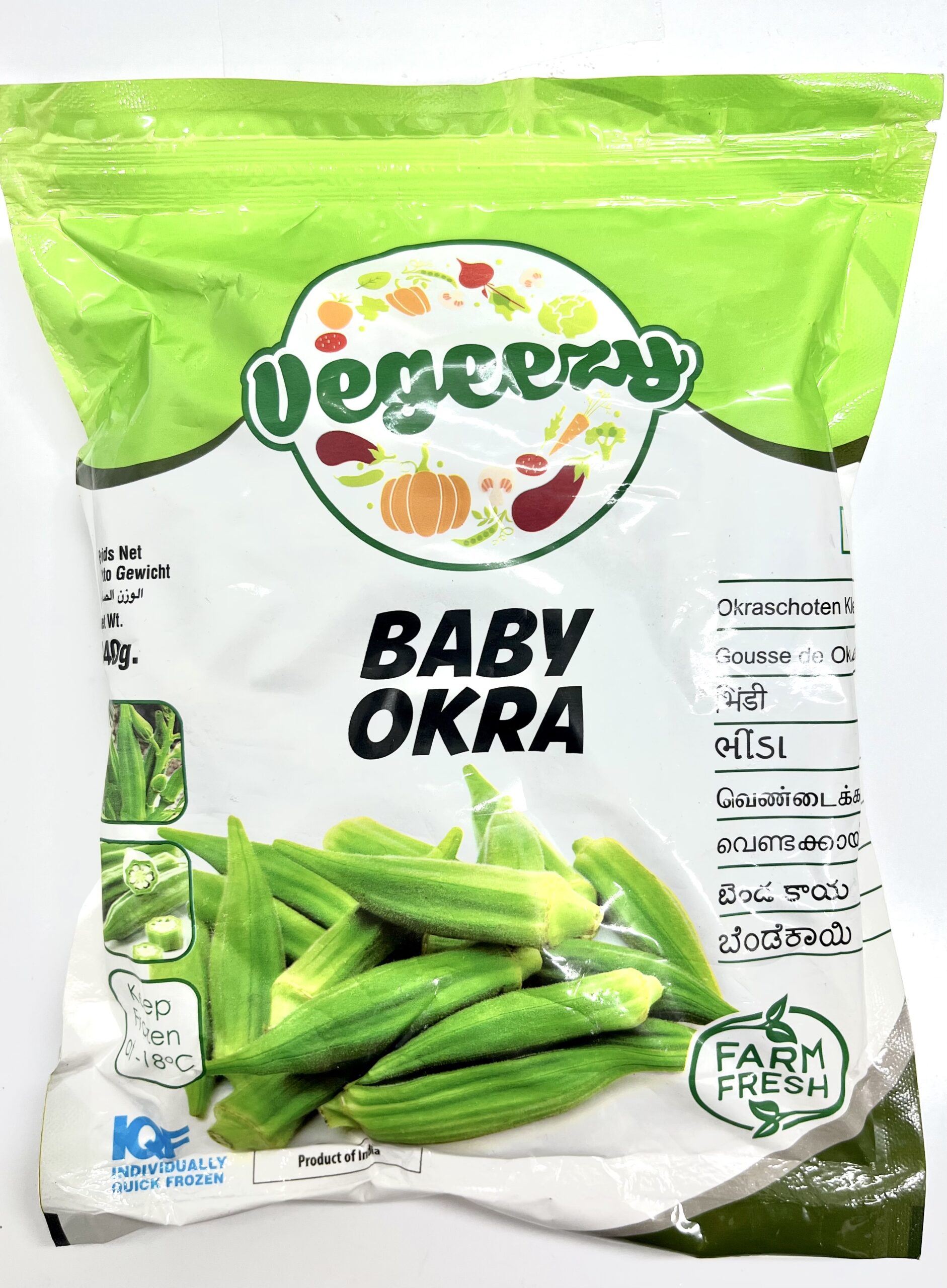 VEGEEZY OKRA BABY 340 GMS Spice